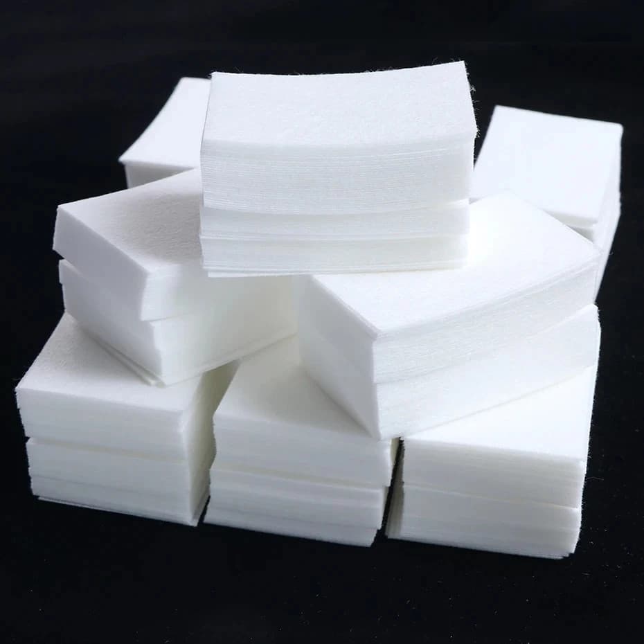 2000pçs Algodão Prensado 100% Natural Nail Wipes Remoção Esmaltes e remoção de Gel UV Nail Wipes