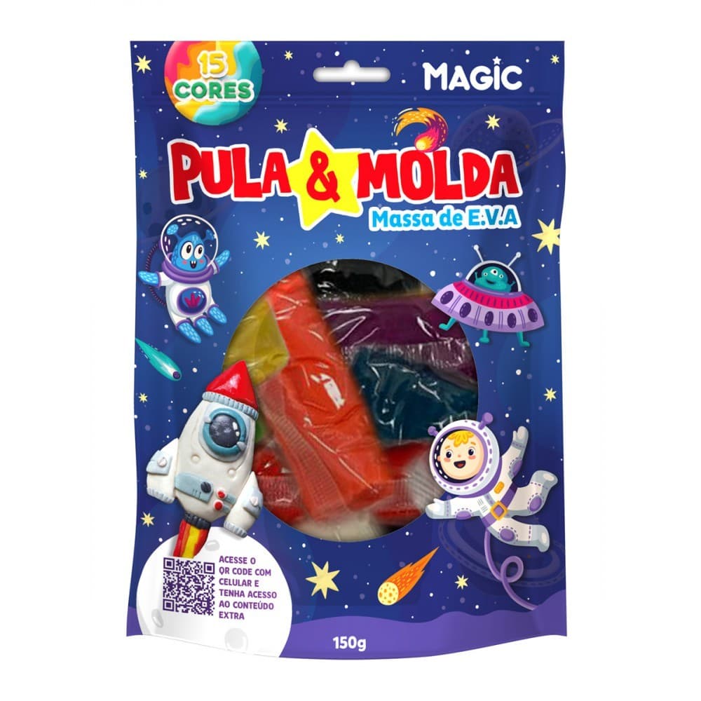 Massa de Modelar EVA Pula e Molda 150g - Astronauta