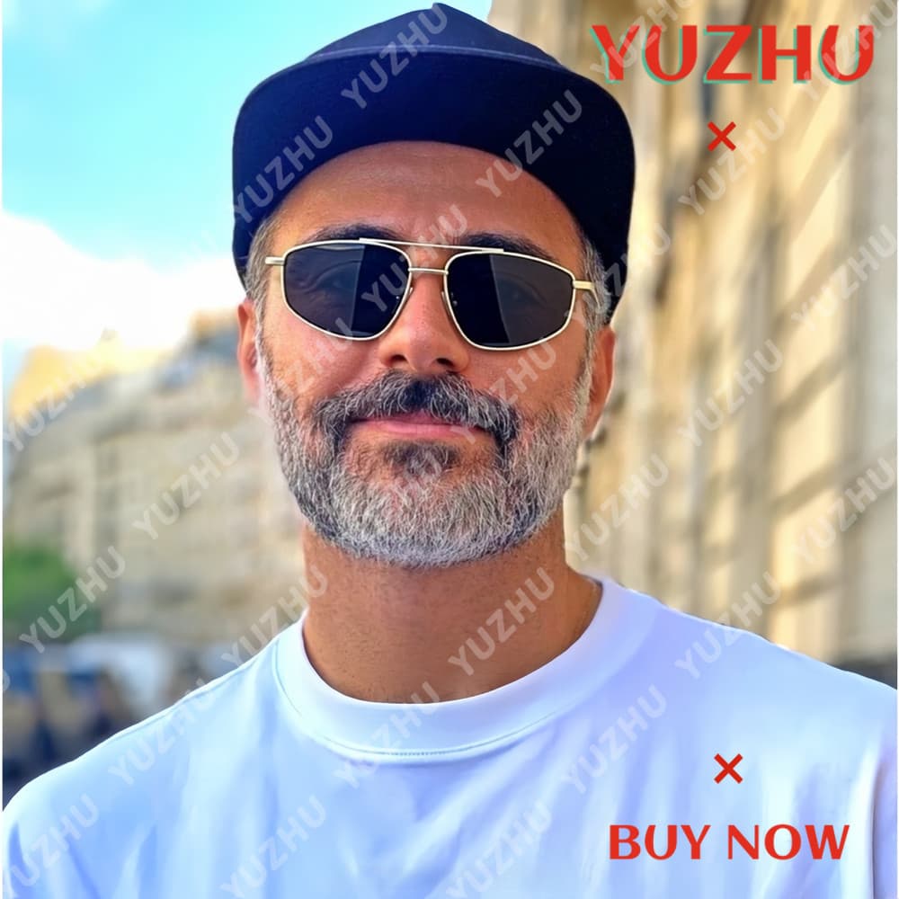 (YUZHU) Óculos De Sol Piloto De Ponte Dupla Vintage Unissex – Estilo Aviador Retrô , Lente UV400 , Perfeito Para Viagens