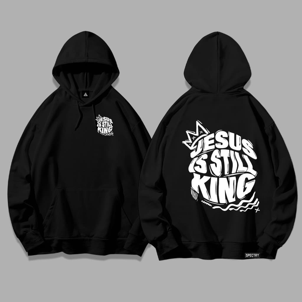 Blusa moletom canguru masculina estampada premium jesus still king