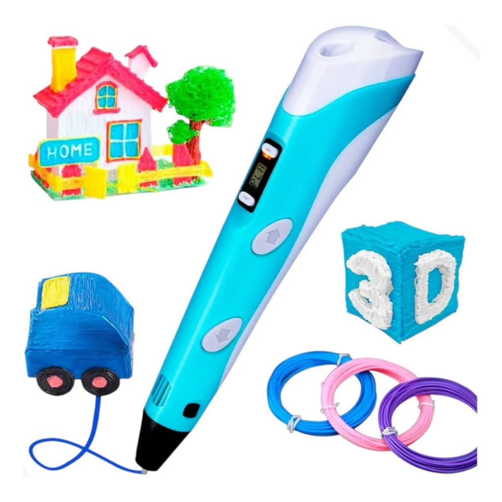 Caneta 3D Infantil Educativa Mágica Criativa Para Crianças
