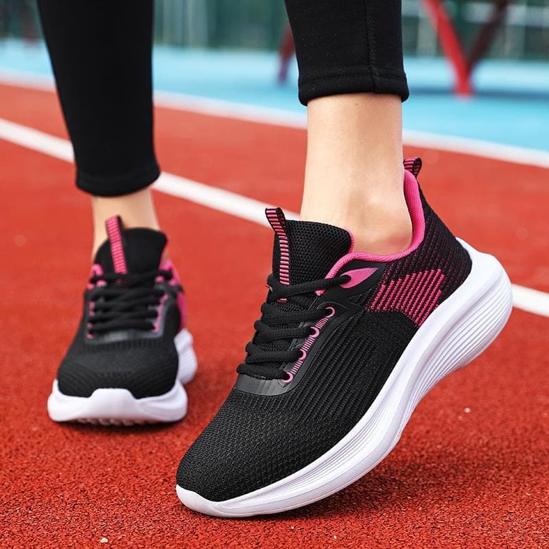 Oferta especial Sapatos femininos verão malha respirável sapatos casuais All-Match moda malha sapatos leve sola macia ab