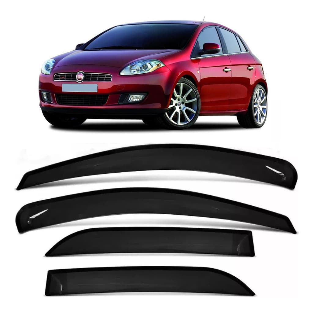 Calha Defletor Chuva Fume Fiat Bravo 2012 2013 2014 2015
