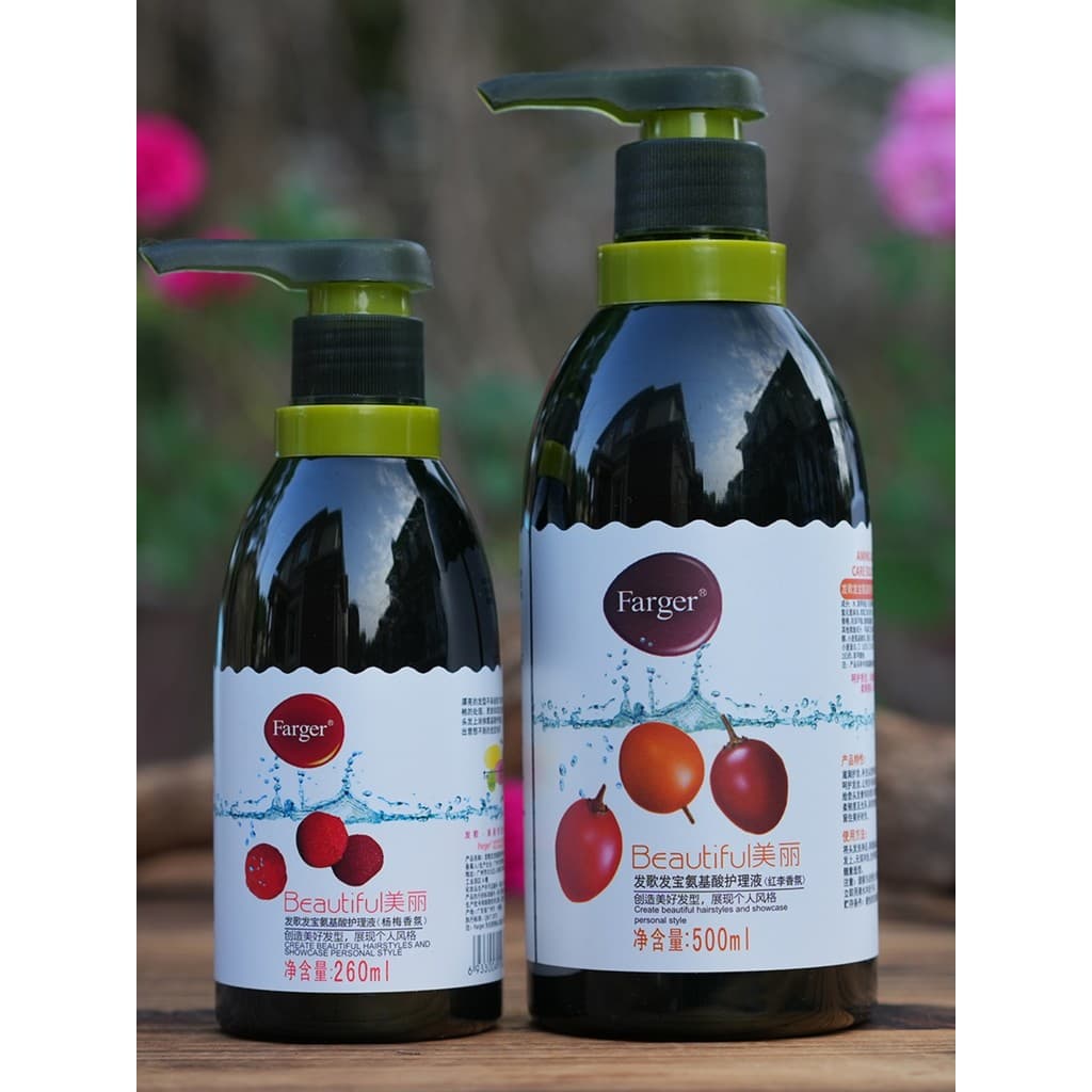 Canção de cabelo tesouro de cabelo solução de cuidados de aminoácidos fragrância de ameixa vermelha condicionador sem en