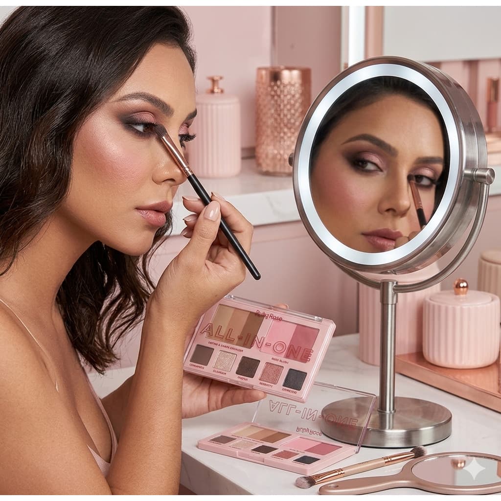 Paleta De Bronzer Blush e Sombra All In One Ruby Rose Makeup