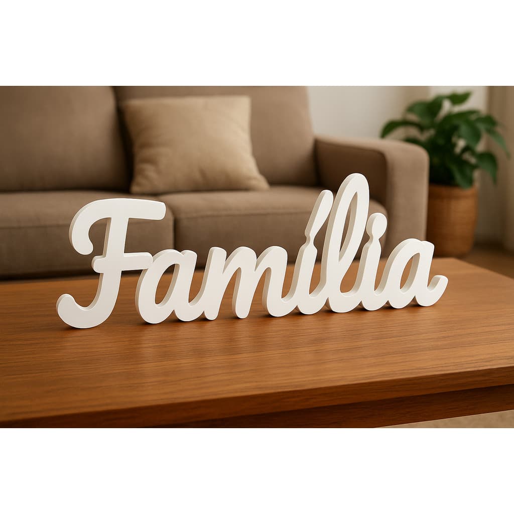 Enfeite Família Decoração Salas E Quartos 25cm Varias Cores
