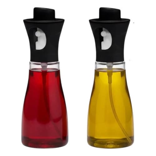 Spray Pulverizador Cozinha Vidro 160ml Azeite, Óleo, Vinagre Preto