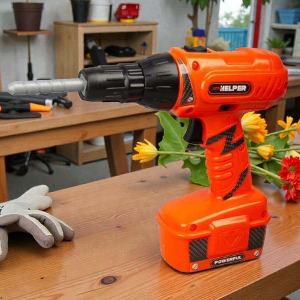 Furadeira brinquedo infantil kit ferramentas educativo interativo seguranca desenvolvimento de achadinhos