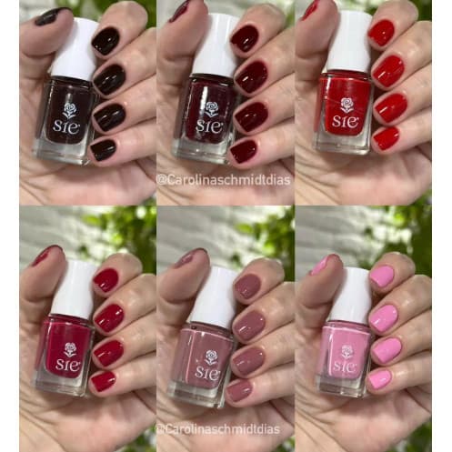 KIT 12 Esmaltes Sie - Secagem Rápida
