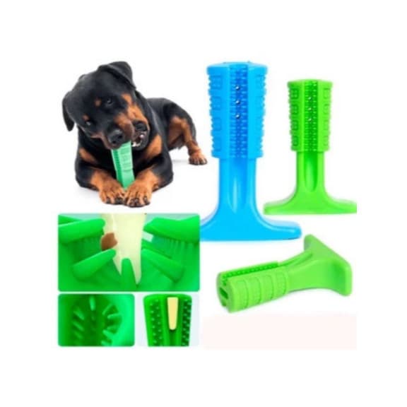 Mordedor Higiene Dental Para Cães Com Espaço para Pasta de Dente | Escova Dentes Limpeza Bucal para Pet | Higiene Pet