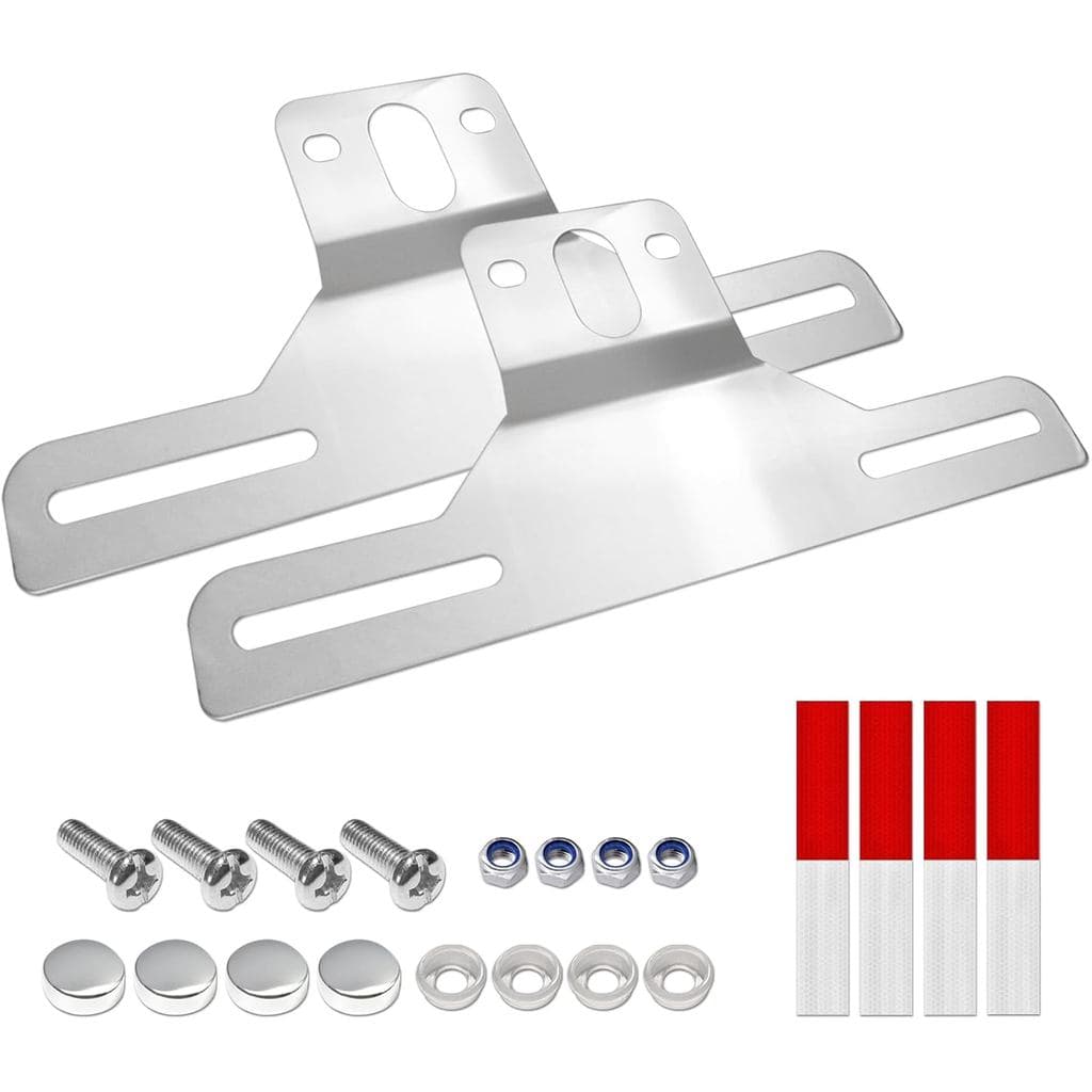 Suportes para Placas de Licença de Reboque Aootf - Suporte de Metal em Aço Inoxidável para Placas de Carro, para Caminhõ