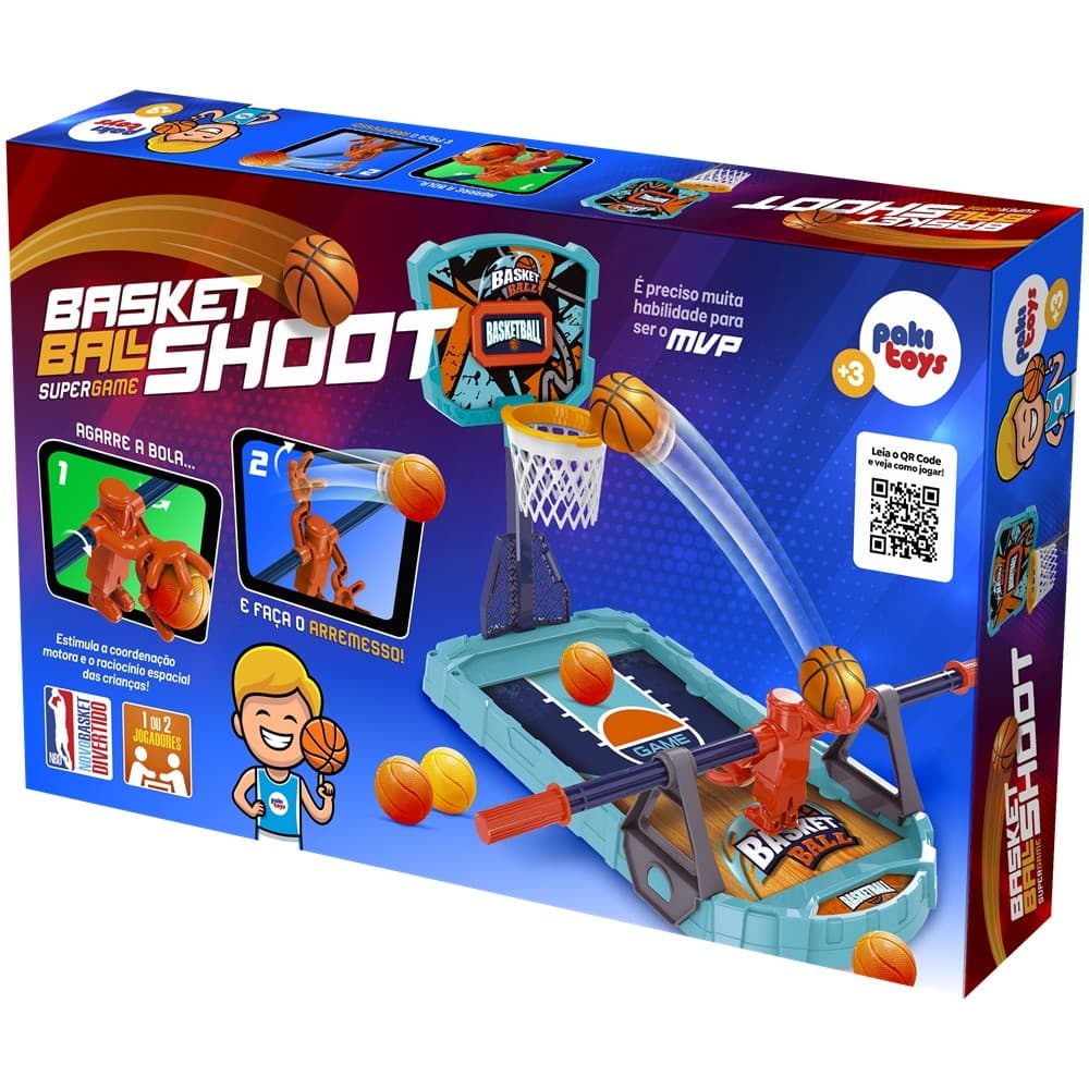 Jogo Basketball Shoot Mini Brinquedo Basquete de Mesa