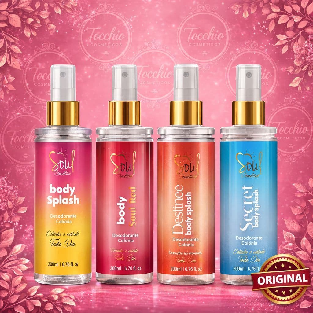 Body Splash SOUL TRADICIONAL FEMININO 200ML - DESODORANTE CORPORAL - ALTA FIXAÇÃO  - DIA E NOITE
