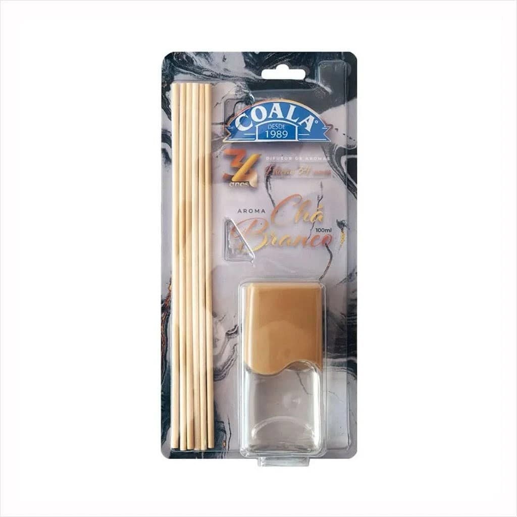 Difusor De Aromas Coala Varetas Chá Branco 100ml