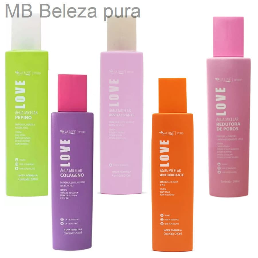 (V)Água Micelar Love Max Love – Limpeza, Hidratação e Cuidado para sua PeleS710