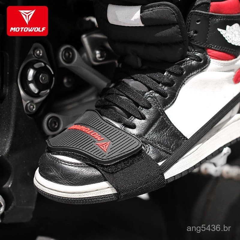 Proteção de Sapatos de Motocicleta Almofadas Antiderrapantes Capa Ajustável Protetor de Botas Leve e Durável