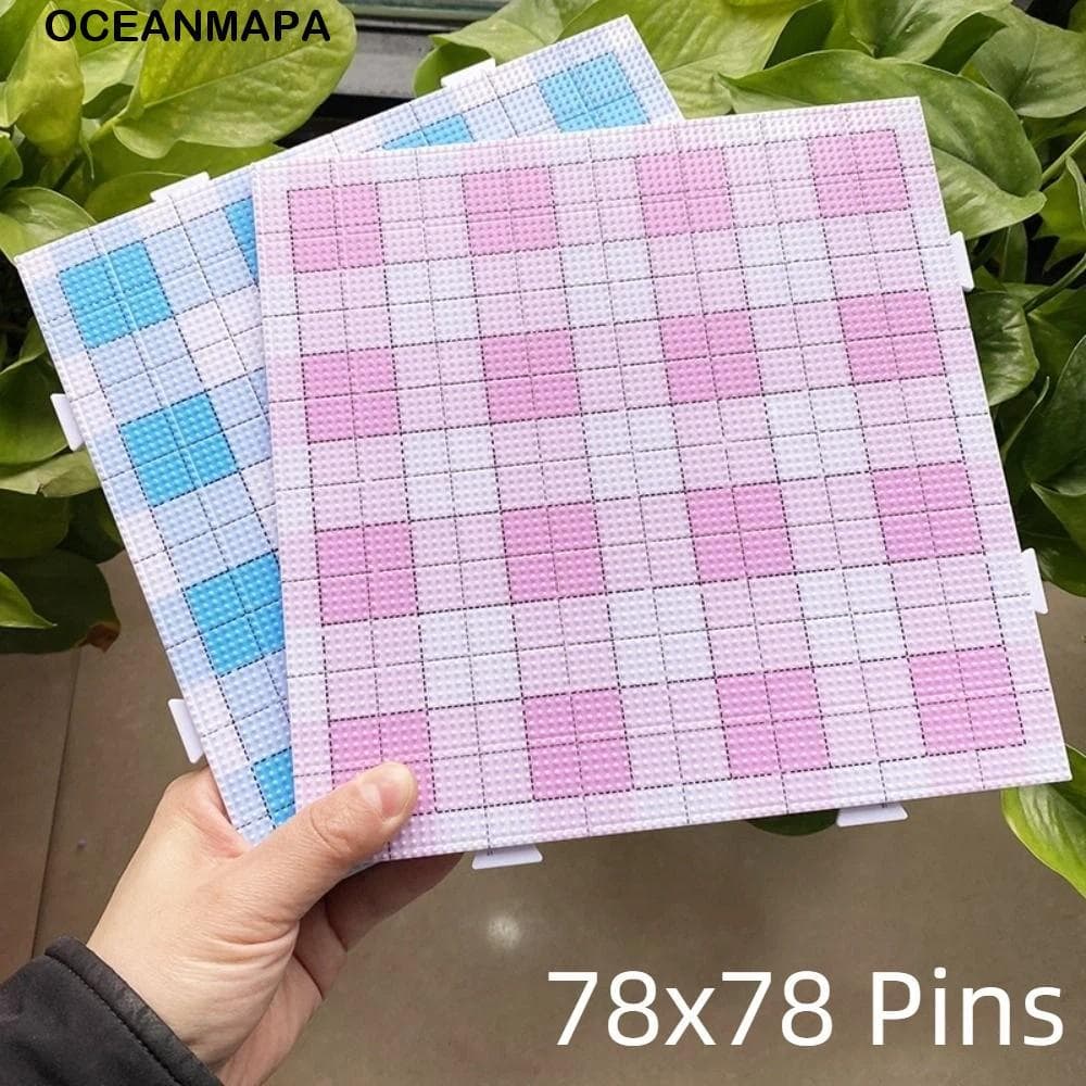 Placas De Contas OCEANMAPA Perler , DIY 78x78Pins Fusível Beads Pegboards , Hama Reutilizáveis