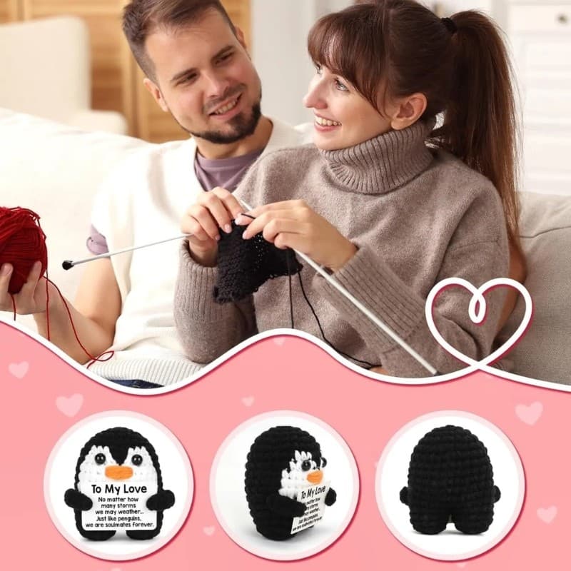 Boneca TENB Penguins Feita À Mão Para Carros, Aniversários Companheiro Emocional