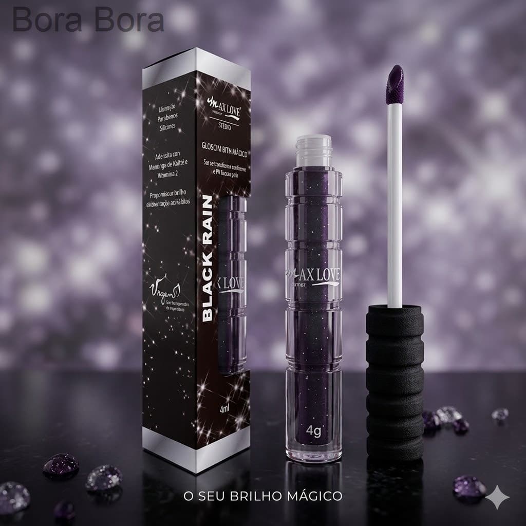 Gloss Black Rain Efeito mágico Max LoveBSSO