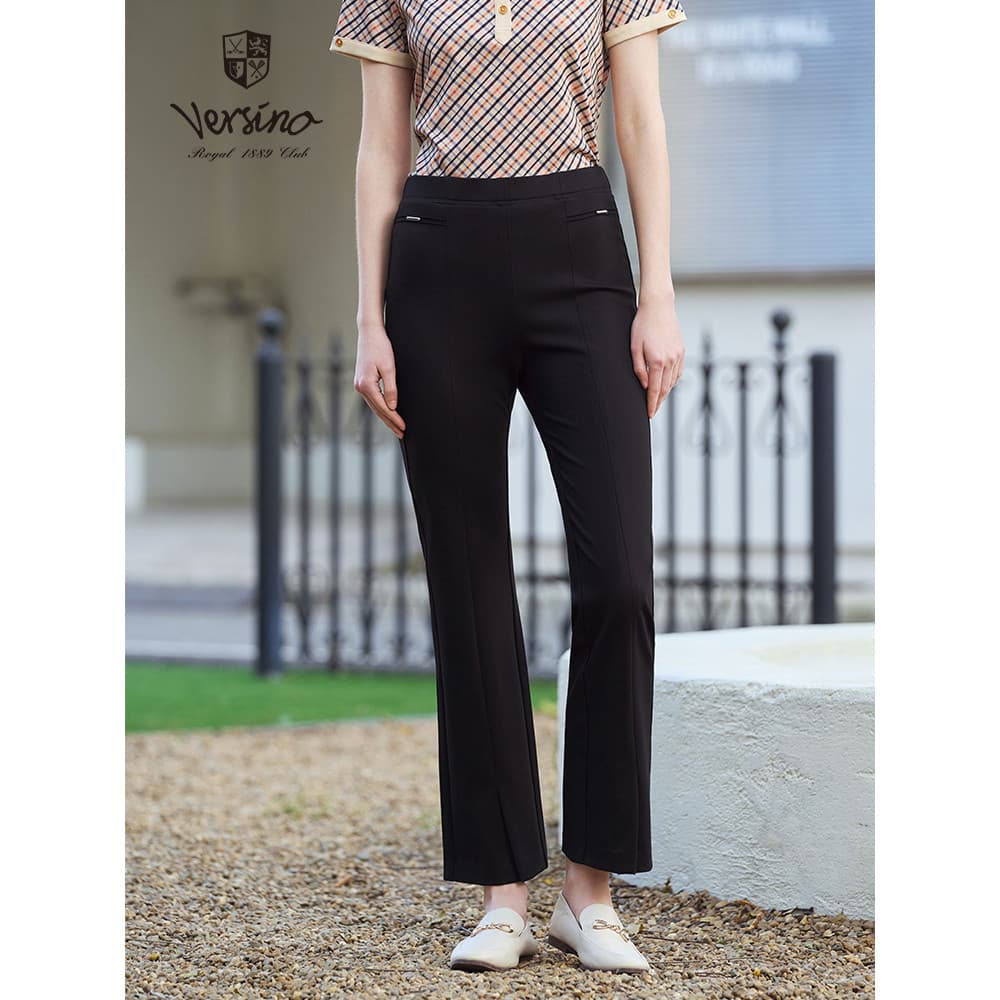 Versino versino roupas femininas 2026 primavera novo estilo calças casuais femininas preto Drape calças All-Match