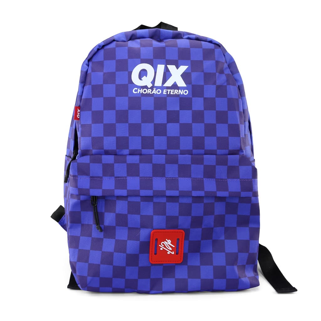 Mochila QIX Chorão Eterno Roxa  Escolar Universitária Masculina Feminina Básica Resistente