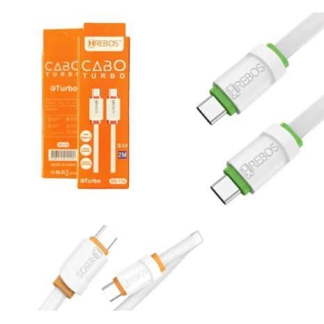 Cabo Turbo Hrebos Tipo-c-tipo-c 3.0A 1.2m Hs-133