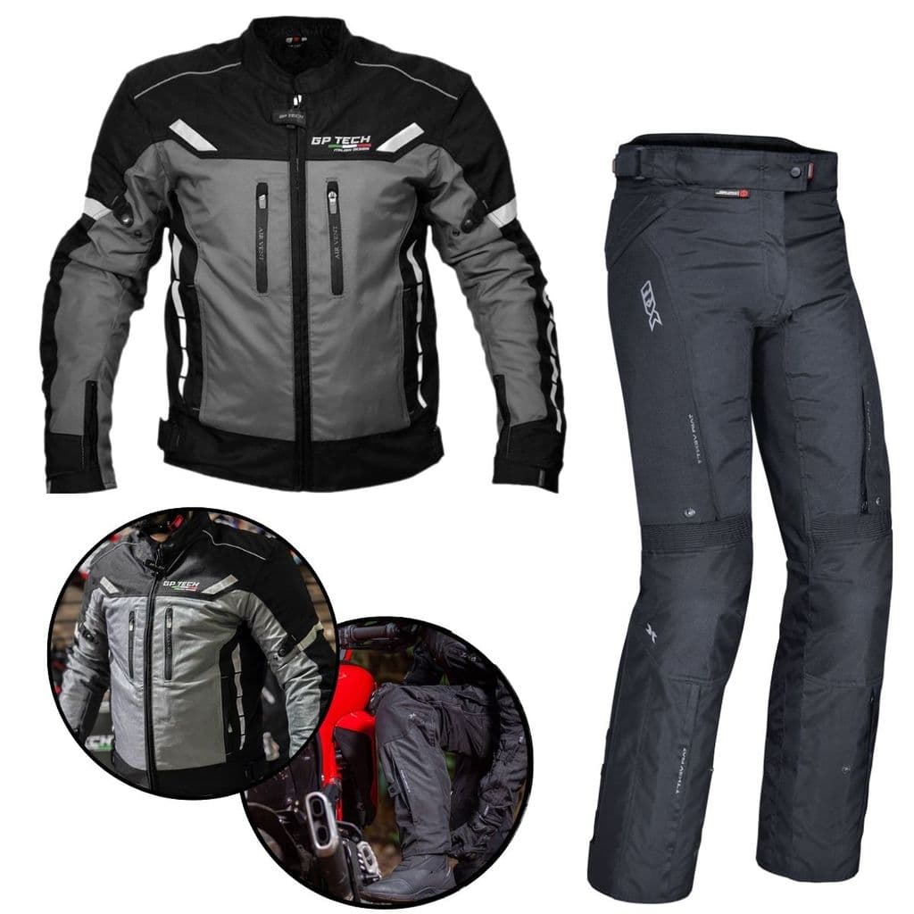 Roupa De Moto Jaqueta Essence Gp Tech e Calça X11 Versa Masculino Ou Feminino Motociclista Motoqueiro