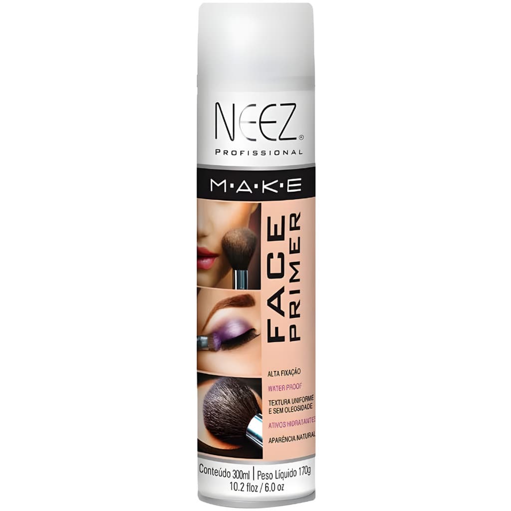 Primer Maquiagem Spray Neez Profissional Alta Fixação Make A Prova D'agua Facial 300ml