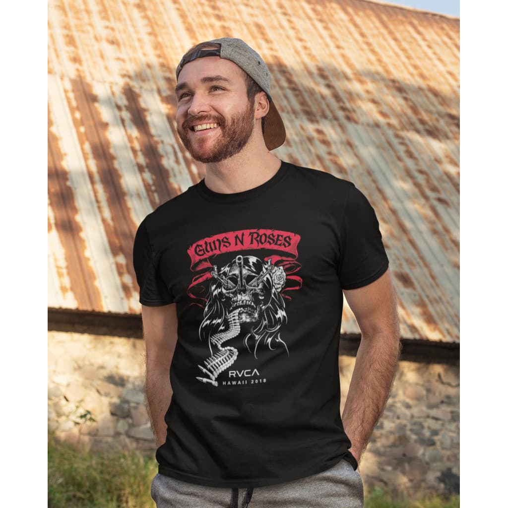 Camiseta Algodão Band Rock And Roll Guns N' Roses J Dark Dtf