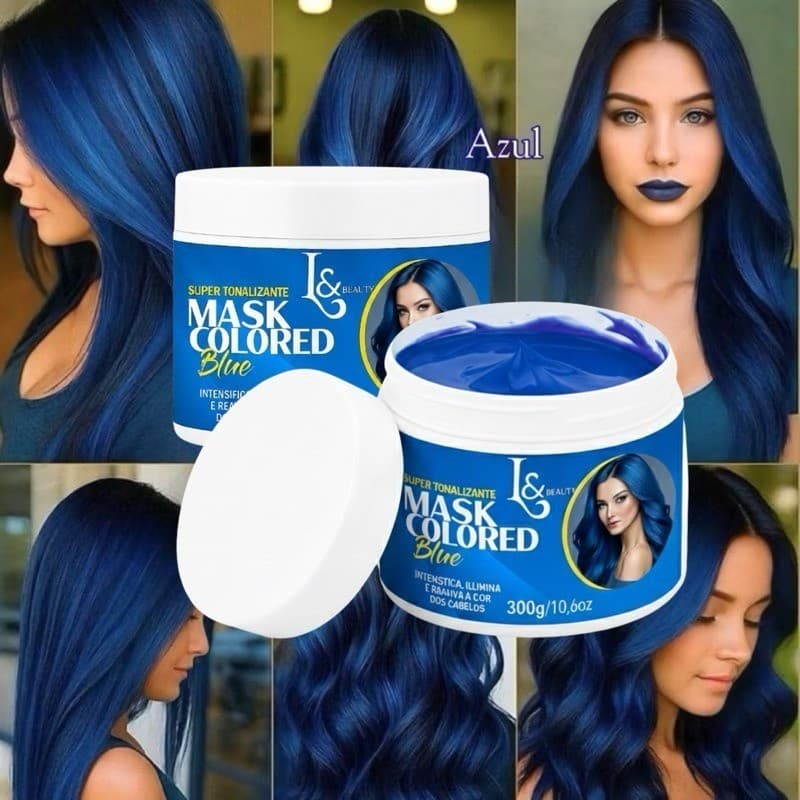 Tonalizante Capilar Azul  S/ Amônia 300gr - L&beauty
