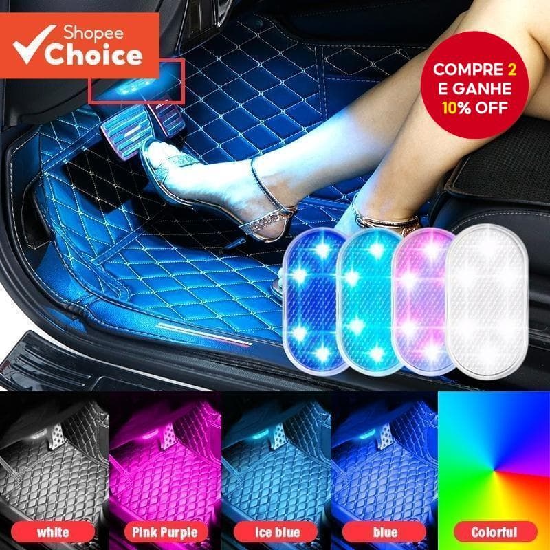 Luzes de Toque LED para Carro Interior Teto Lâmpadas de Leitura com USB Carregamento Sensor de Dedo