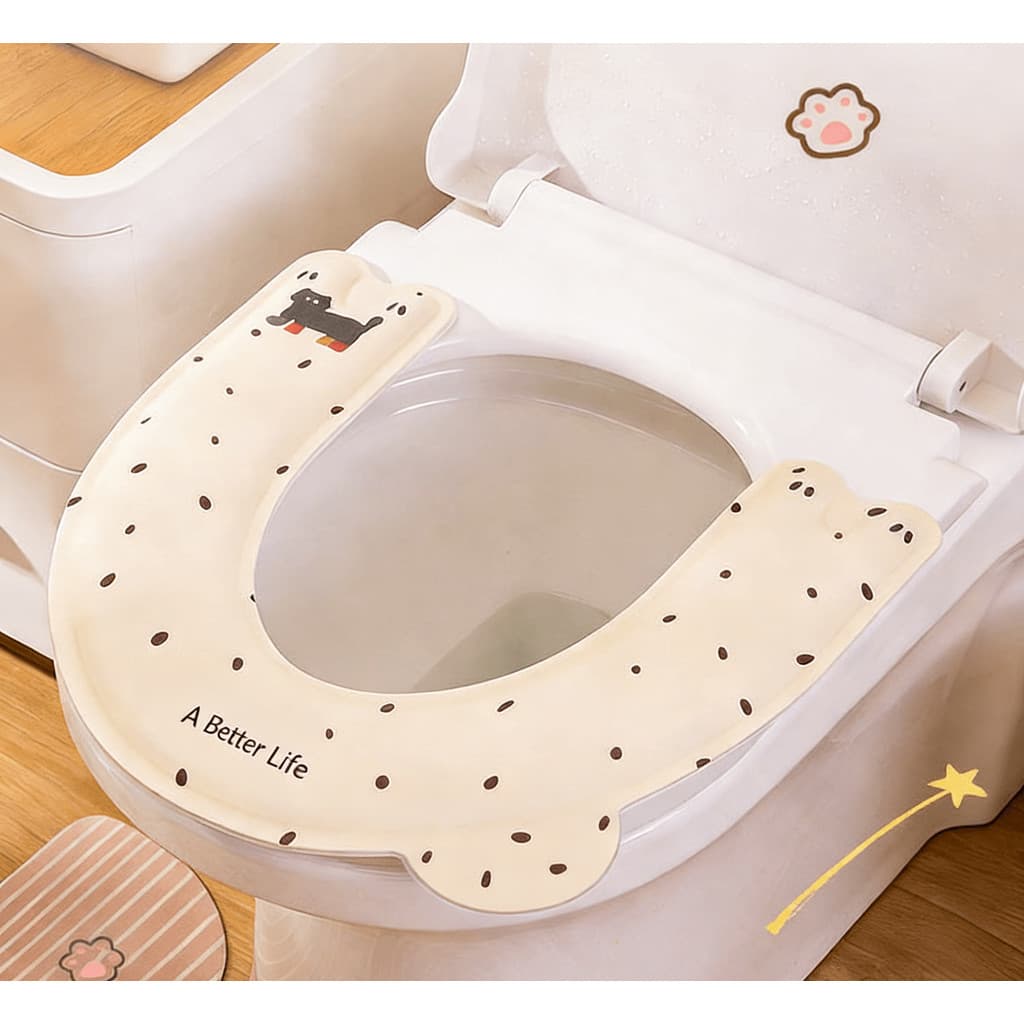 Capa de Assento Sanitário em EVA: À Prova d'Água, Macia e Durável, Compatível com Todos os Vasos e Fixação Simples