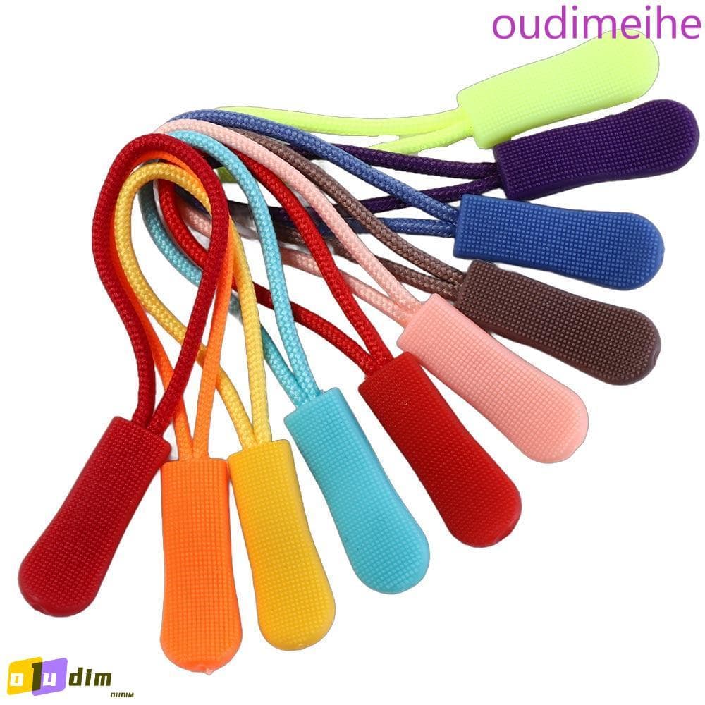 OUDIMEIHE 10 Pcs Cordas De Zíper Extremidades De Substituição Roupas Zip Fixador Fivela Quebrada Mala Mochila Cord