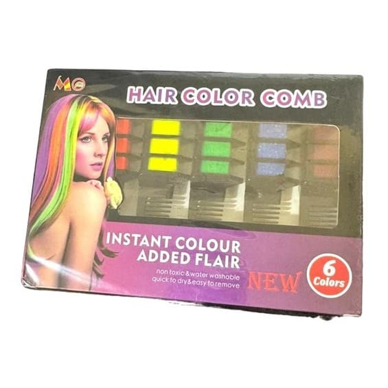 Kit Pente Para Colorir Cabelo 6 Cores Hair Color Comb – Mix