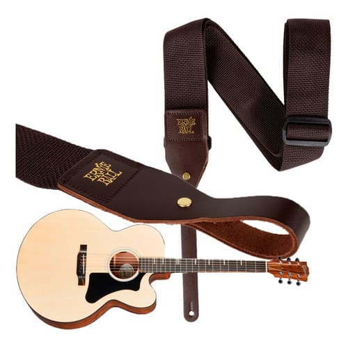Correia Alça Ernie Ball Para Violão Polypro P05365 Marrom