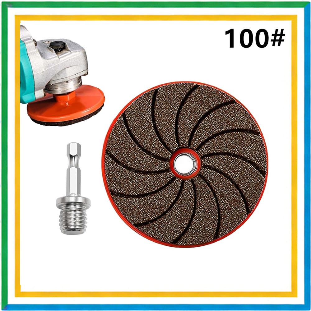 Disco de rebolo Disco de esmeril 100 #Polishing Disco para máquina de polimento, almofada de polimento de mármore