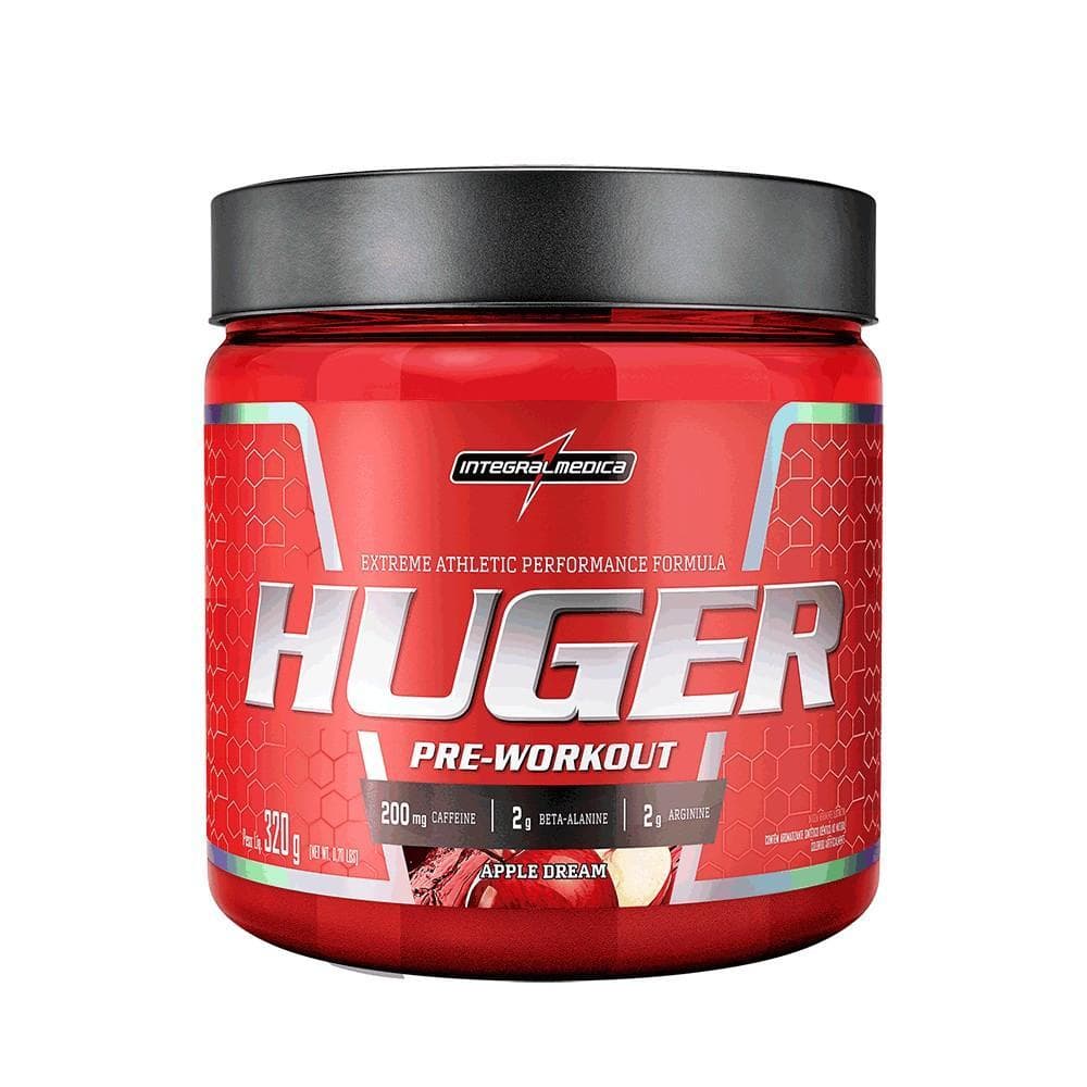 Pré-Treino Huger Integralmedica 320g - Força, Foco e Energia