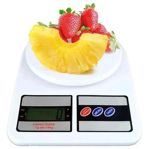 Balança 10 kg para Alimentos com Sensor de Peso Preciso Ideal para Porções Receitas e Controle Alimentar