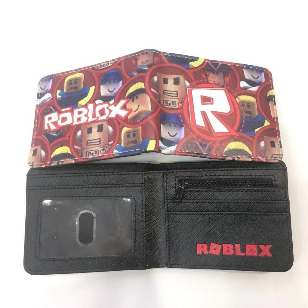 Carteira masculina Q14L Carteira masculina porta cartão ROBLOX Virtual World Carteira de presente de aniversário