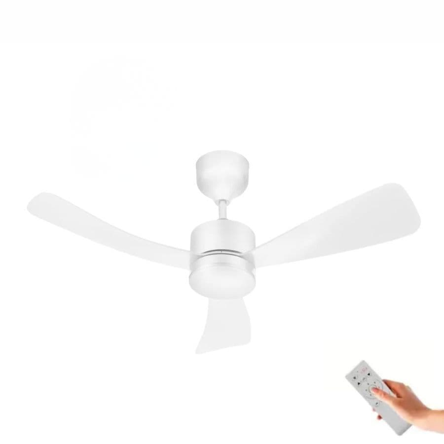 Ventilador de Teto Elgin Silence Air Motor 30W 3 Pás 6 Velocidades Led 18W Branco