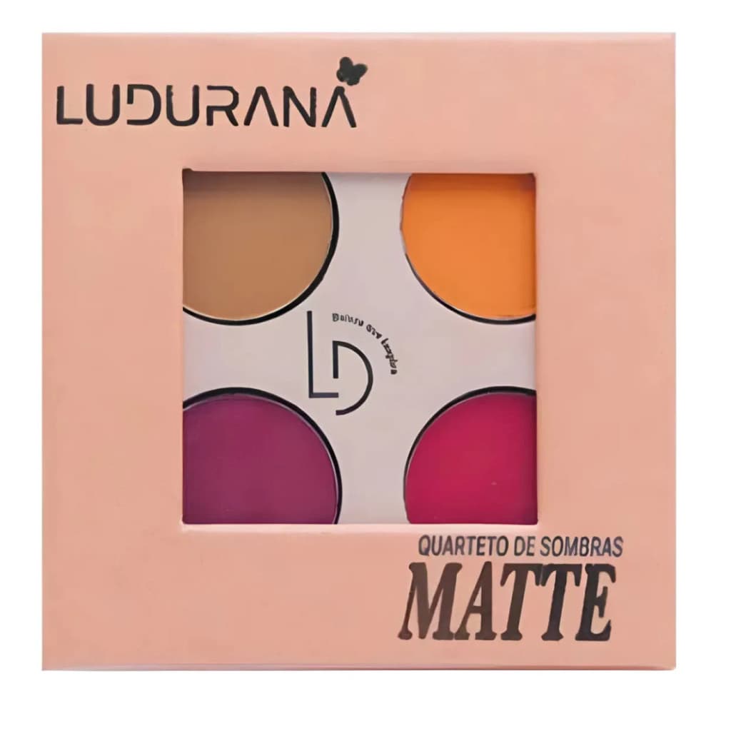 Quarteto De Sombra Ludurana Laranja Matte
