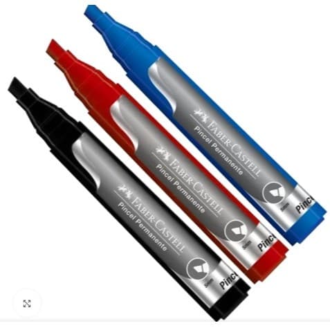 Pincel Marcador Atômico Faber-Castell Ponta Chanfrada 5.3mm 1un