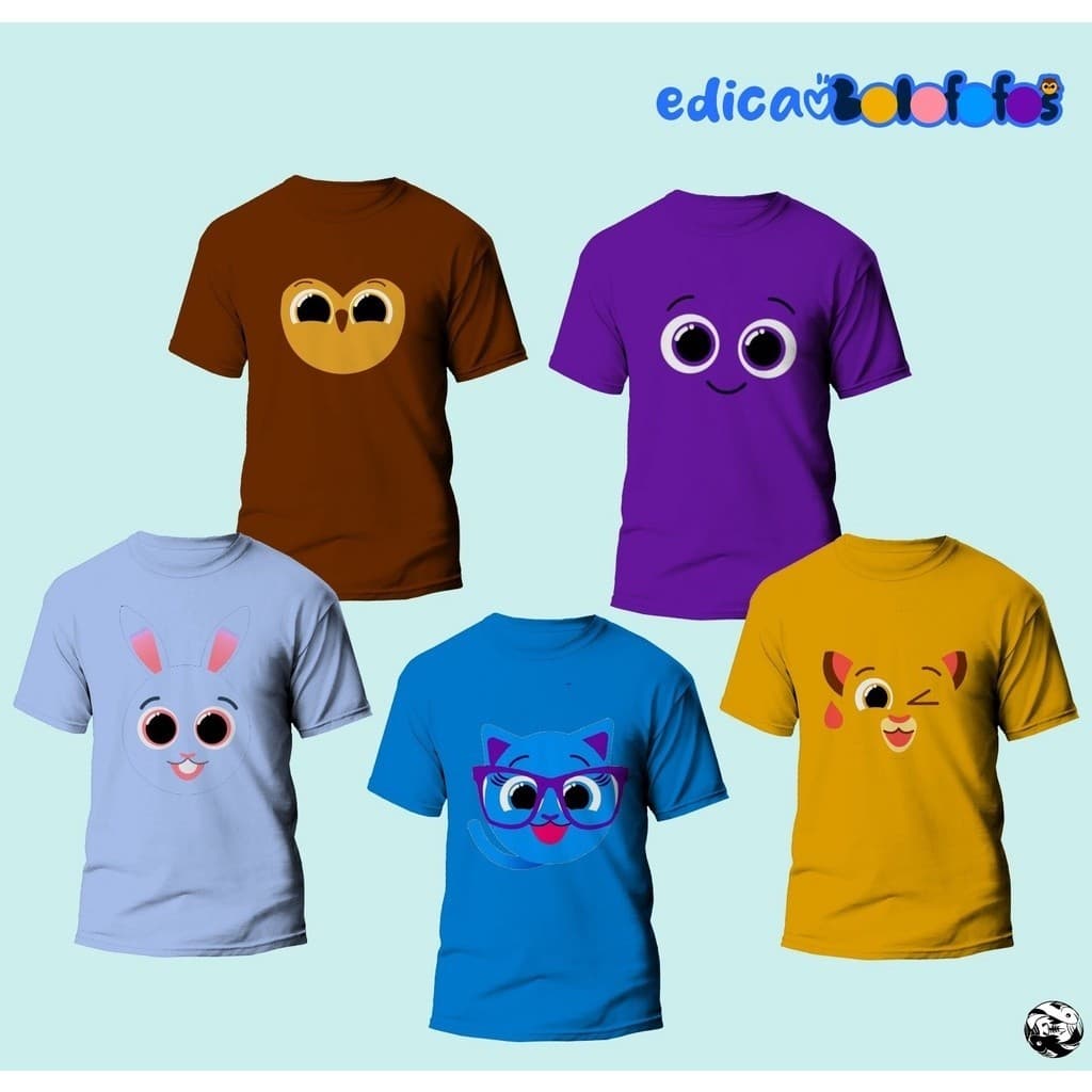 CAMISETA INFANTIL/ ADULTO BOLOFOFOS DTF