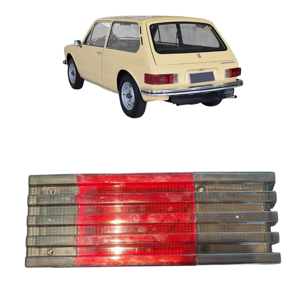 Par Lanterna traseira Brasília Variant 1978 1982 Fumê