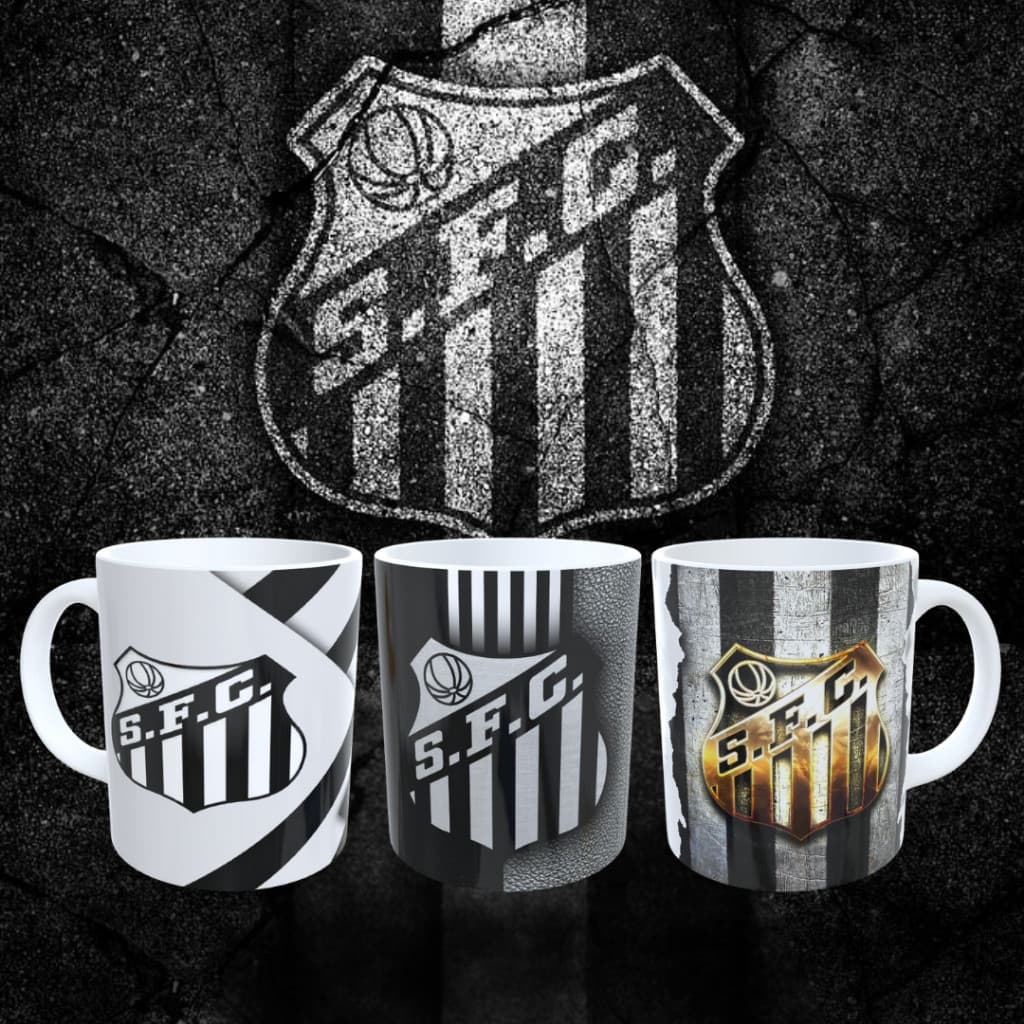 Caneca do Peixe! Ideal Para Quem Ama o Santos! Envio em 24 horas + Promoçao Exclusiva!