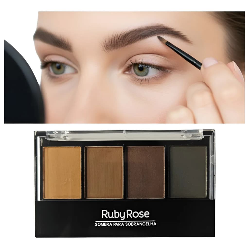 Quarteto De Sombra Para Sobrancelhas Ruby Rose Cor 01