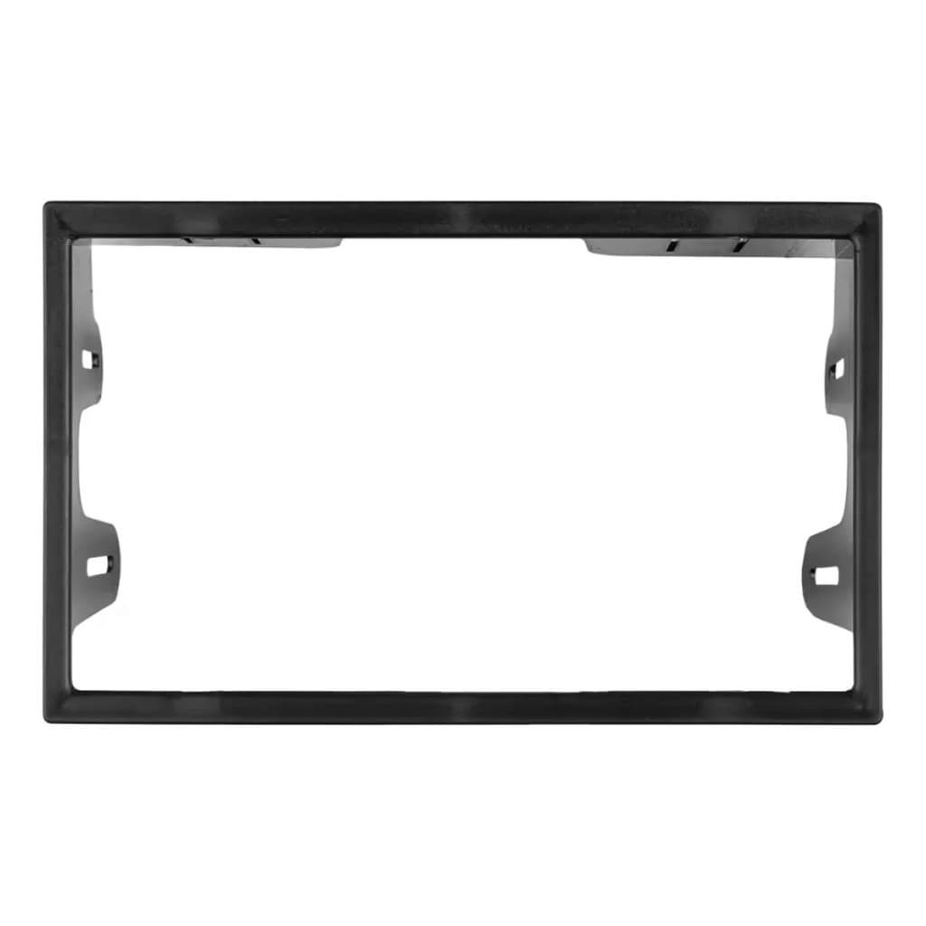 Moldura Painel Frontal Universal 2 Din 7 Polegadas Acabamento Automotivo Rápida Instalação Preto Vw