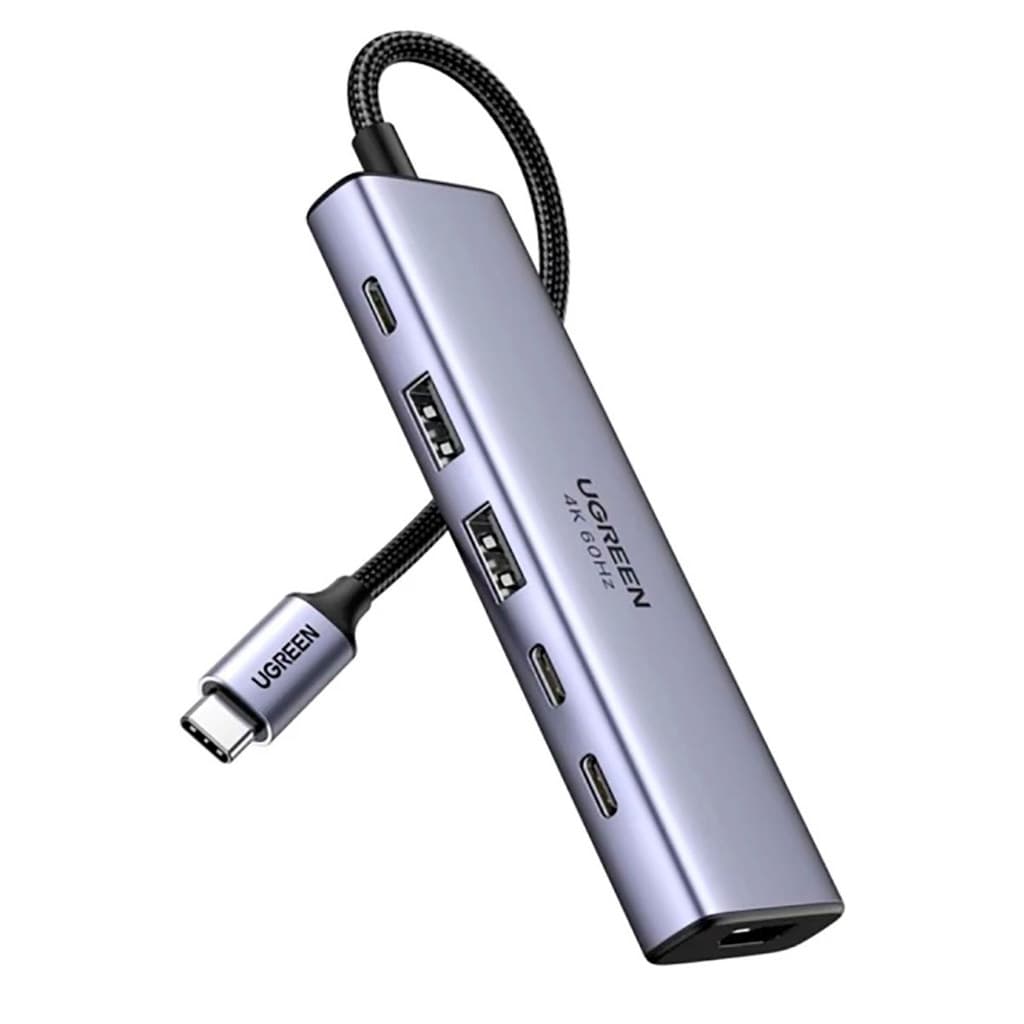 ADAPTADOR USB TIPO C 6 EM 1 HDMI 2 USB-C 2 USB USB-C 100W CM511 UGREEN - 35999