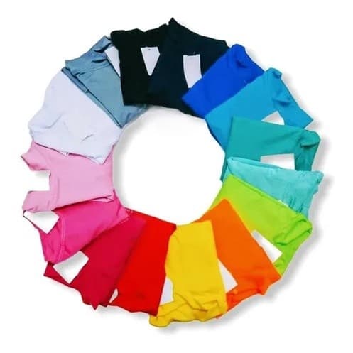 Kit 5 Blusas Camisas Proteção Uv50+ Infantil Cores Lisas - Termica