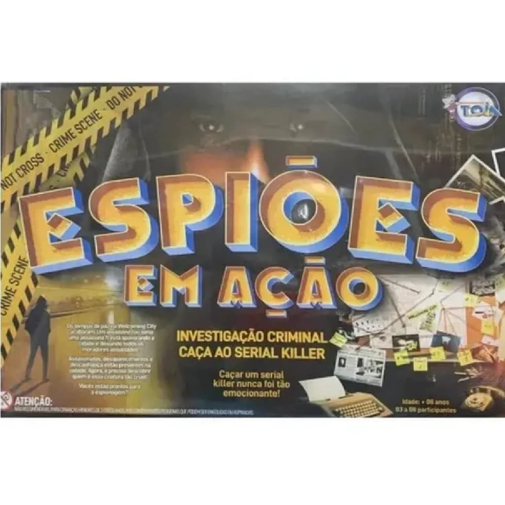 Jogo Tabuleiro Detetive Espiões em Ação